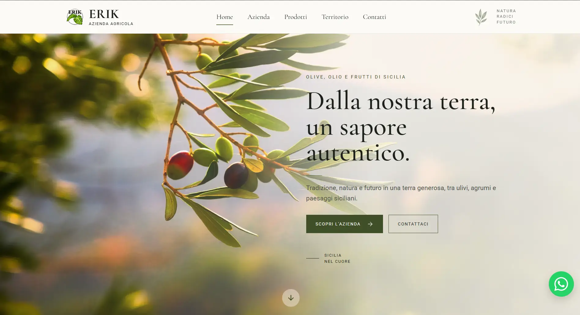 Sito web Azienda Agricola Erik