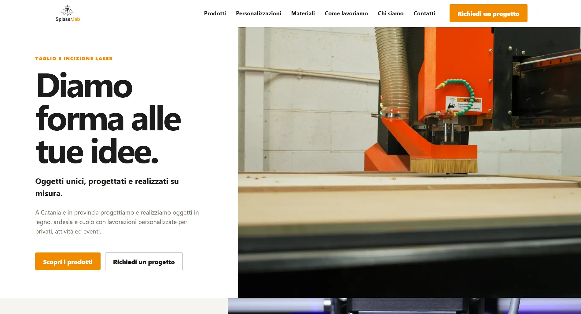 Sito web Splaser.lab